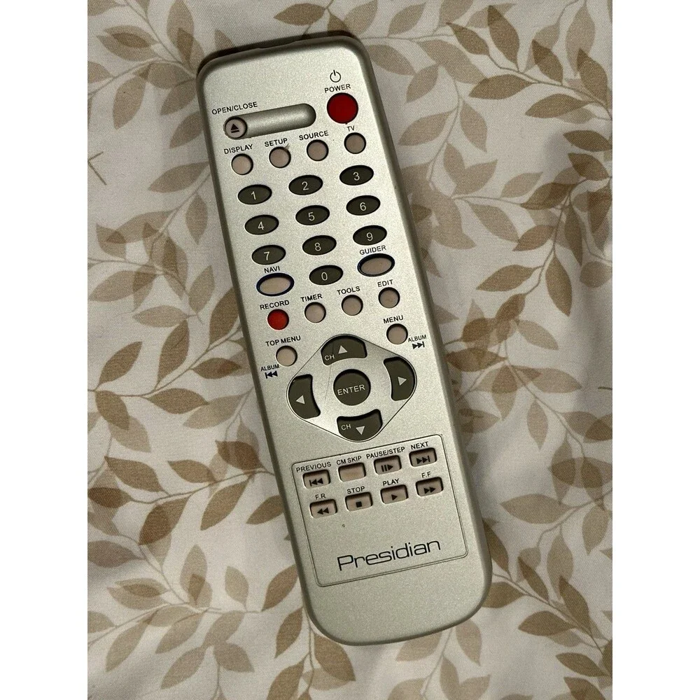 Presidian | Other | Presidian Remote Control For Pdr3222 Dvd Player ...